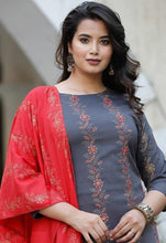 Load image into Gallery viewer, Celebrity Style Latest Fashion Rayon Kurta with Sharara and Duppata (S To 7XL Size Available)