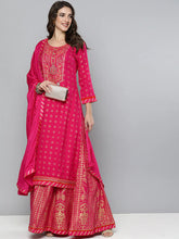 Load image into Gallery viewer, Kala Niketan Designer Floral Embroidered Gotta Patti Kurta with Skirt & With Dupatta - 3 Colors Available