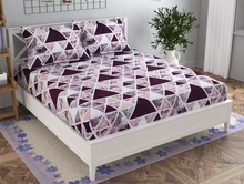 Load image into Gallery viewer, Premium Elastic Fitted Double Bedsheet with 2 Pillow Covers