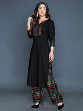 Load image into Gallery viewer, Hina Khan Rayon Printed Kurta With Palazzo Set (Size S to 3XL Available)