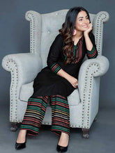Load image into Gallery viewer, Hina Khan Rayon Printed Kurta With Palazzo Set (Size S to 3XL Available)