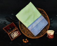 Load image into Gallery viewer, Kala Niketan Green-Blue Beautiful Rich Pallu And Jacquard Saree