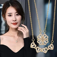 Load image into Gallery viewer, 2-in-1 Magnetic Hearts Clover Pendant