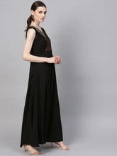 Load image into Gallery viewer, Party Wear & Festival Wear Latest Fashion Black Crepe Dress For Women and Girls