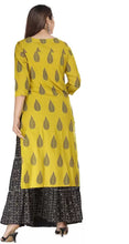 Load image into Gallery viewer, Celebrity Style Designer Rayon Kurta with Sharara and Duppata (S To 7XL Size Available)