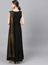 Load image into Gallery viewer, Party Wear & Festival Wear Latest Fashion Black Crepe Dress For Women and Girls