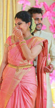 Load image into Gallery viewer, Kala niketan Zinat Archaic Traditional Kanchi Soft Silk Sari With Attached Blouse
