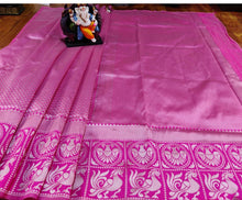 Load image into Gallery viewer, Kala Niketan Yamini Archaic Traditional Kanchi Soft Silk Sari With Attached Blouse