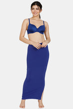 Load image into Gallery viewer, Women Saree Shapewear with Side Slit in Royal Blue (Fish Cut Petticoat)