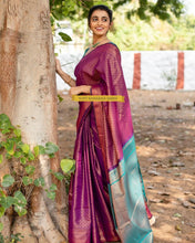 Load image into Gallery viewer, Miraculous Magenta Color Soft Banarasi Silk Saree With Fabulous Blouse Piece