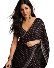Load image into Gallery viewer, Katrina kaif Designer Crochet Sequence Georgette Saree - 8 Colors Available