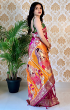 Load image into Gallery viewer, Kala Niketan Purple Smooth Silk Saree With Golden Zari Rich Pallu