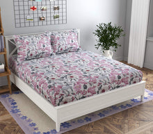 Load image into Gallery viewer, Premium Elastic Fitted Double Bedsheet with 2 Pillow Covers (Fits Any Beds & Mattresses)