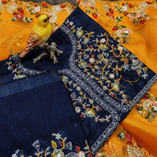 Load image into Gallery viewer, Kala Niketan Kaveri Jumkhi Therad Seuuins Organza Silk Sari With Attached Blouse