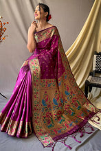 Load image into Gallery viewer, Kala Niketan Paithani Silk Saree With Rich Pallu - 7 Colors Available