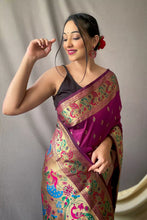 Load image into Gallery viewer, Kala Niketan Paithani Silk Saree With Rich Pallu - 7 Colors Available