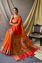 Load image into Gallery viewer, Kala Niketan Paithani Silk Saree With Rich Pallu - 7 Colors Available