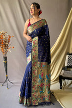 Load image into Gallery viewer, Kala Niketan Paithani Silk Saree With Rich Pallu - 7 Colors Available