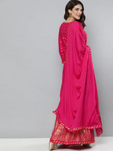 Load image into Gallery viewer, Kala Niketan Designer Floral Embroidered Gotta Patti Kurta with Skirt & With Dupatta - 3 Colors Available