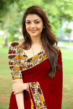 Load image into Gallery viewer, Kala Niketan Kajal Red Kalamkari Printed Chanderi Silk Cotton Sarees
