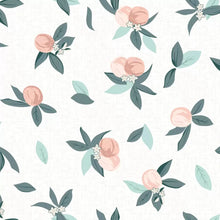 Load image into Gallery viewer, Floral Walnut Elastic Fitted Cotton Blend King Bedsheet