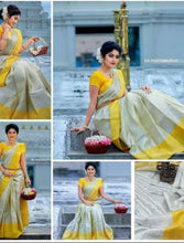 Load image into Gallery viewer, Kala Niketan Silver Banarasi Soft Silk Saree With Classic Blouse Piece