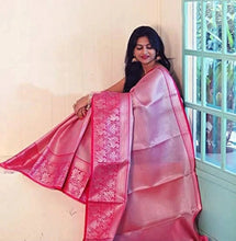 Load image into Gallery viewer, Kala Niketan Yamini Archaic Traditional Kanchi Soft Silk Sari With Attached Blouse