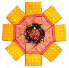 Load image into Gallery viewer, Kala Niketan Yellow Traditional Kanchi Soft Silk Sari With Attached Blouse