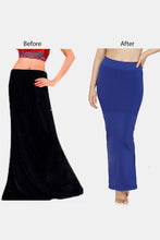 Load image into Gallery viewer, Women Saree Shapewear with Side Slit in Royal Blue (Fish Cut Petticoat)