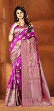 Load image into Gallery viewer, Designer Woven Kanjivaram Silk Saree With Blouse