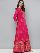 Load image into Gallery viewer, Kala Niketan Designer Floral Embroidered Gotta Patti Kurta with Skirt & With Dupatta - 3 Colors Available