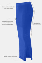 Load image into Gallery viewer, Women Saree Shapewear with Side Slit in Royal Blue (Fish Cut Petticoat)