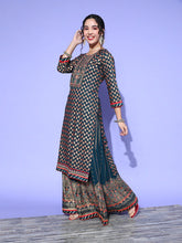 Load image into Gallery viewer, Kala Niketan Designer Floral Embroidered Gotta Patti Kurta with Skirt & With Dupatta - 3 Colors Available