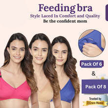 Load image into Gallery viewer, Premium Feeding Bras for New Moms (Set of 6)