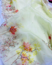 Load image into Gallery viewer, Rubina Dilaik Bollywood Style Designer Pure Silk Organza Saree