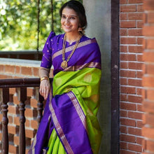 Load image into Gallery viewer, Kala Niketan Apple Green Kanchipuram Silk Saree