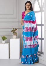 Load image into Gallery viewer, Kala Niketan Shibori Cotton Saree with Blouse