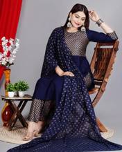 Load image into Gallery viewer, Latest Fashion Women Kurta Pant Dupatta Set ( S To 7XL Size Available)
