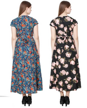 Load image into Gallery viewer, Women's Floral Print A-line Maxi Dress Pack of 2 (S to 5XL Size Available)