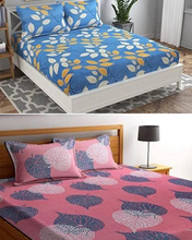 Load image into Gallery viewer, Premium Elastic Fitted Double Bedsheet (Buy 1 Get 1 Free)