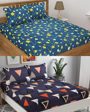Load image into Gallery viewer, Premium Elastic Fitted Double Bedsheet (Buy 1 Get 1 Free)