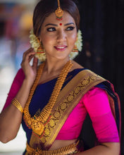 Load image into Gallery viewer, Kala Niketan Traditional Kanchi Soft Silk Sari With Attached Blouse