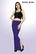 Load image into Gallery viewer, Women Saree Shapewear with Side Slit in Royal Blue (Fish Cut Petticoat)