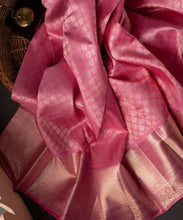 Load image into Gallery viewer, Kala Niketan Peach Traditional Kanchi Soft Silk Sari With Attached Blouse