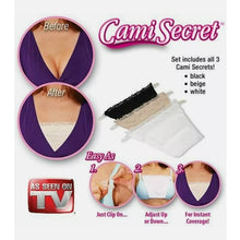 Load image into Gallery viewer, 【🔥BUY 2 FREE 1🔥】Lace Privacy Invisibility Camisole - 1 package(3PCS)(WHITE+BLACK+BEIGE)