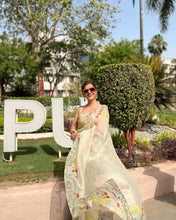 Load image into Gallery viewer, Rubina Dilaik Bollywood Style Designer Pure Silk Organza Saree
