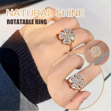 Load image into Gallery viewer, Four-Leaf Clover Rotating Ring