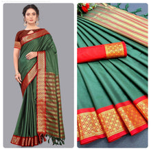 Load image into Gallery viewer, Kala Niketan Cotton Silk Designer Weaving Saree ( 8 Colors Available)