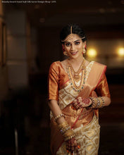 Load image into Gallery viewer, Kala Niketan Soft Silk White and Red Color Designer Paert Wear Saree