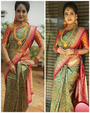 Load image into Gallery viewer, Kala Niketan Chanderi Archaic Traditional Kanchi Soft Silk Saree With Attached Blouse Sale - Srivalli Saree